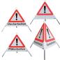 Preview: Warnpyramiden 3-seitige Faltsignale