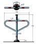 Preview: Parkplatzbügel Typ SPERUS mit Schutzabdeckung