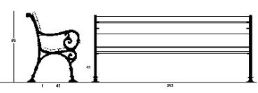Preview: Parkbank Modell Rustika