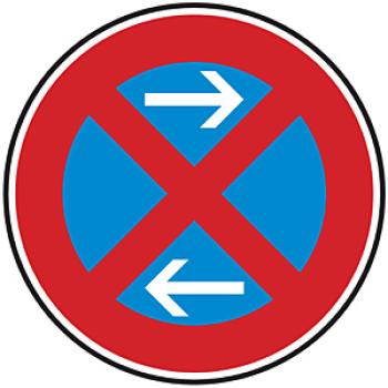 Verkehrszeichen VZ 283-31 absolutes Halteverbot Mitte links