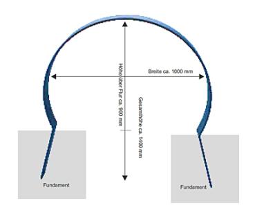 Fahrrad-Anlehnbügel Typ CERCHIO