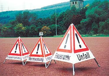 Preview: Warnpyramiden 3-seitige Faltsignale
