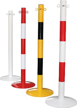 Kettenständer mobil aus Stahl mit gewölbter Bodenplatte