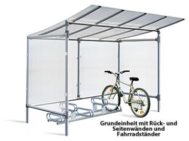 Fahrradüberdachung Grundeinheit Typ UniFlex