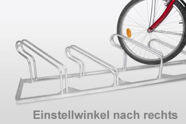 Preview: Fahrradständer, Schrägstellung in 45° nach rechts oder links,