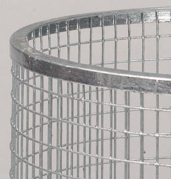 Preview: Abfallsammler Drahtkorb komplett aus verzinktem Draht