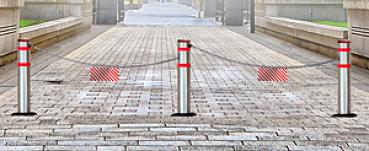 Preview: Edelstahlpoller, versenkbar Durchmesser 104 mm