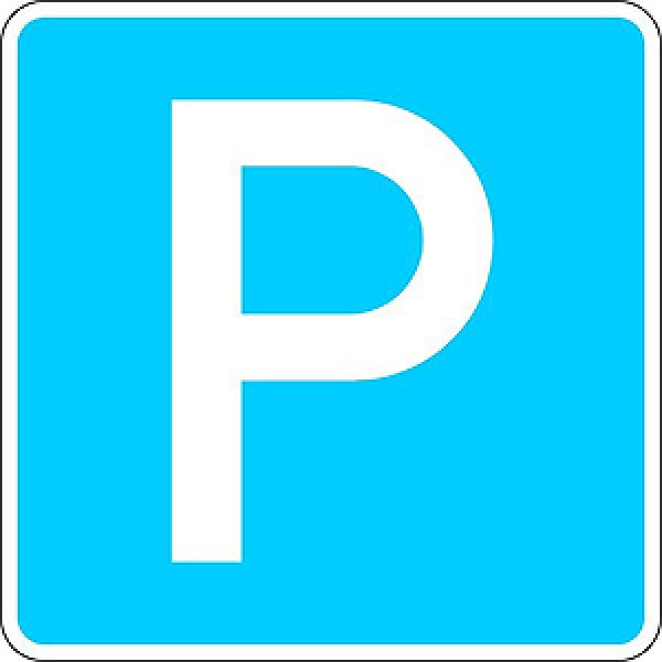 Verkehrszeichen VZ 314 - Parkplatz einseitig