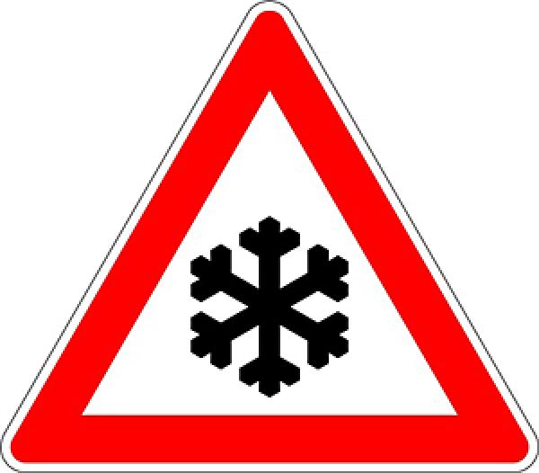 Verkehrszeichen VZ 101-51 Schnee- oder Eisglätte