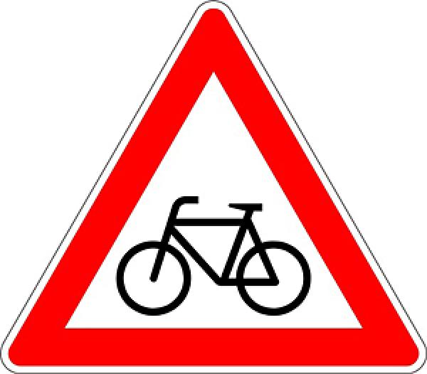 Verkehrszeichen VZ 138-10 Radverkehr Aufstellung rechts