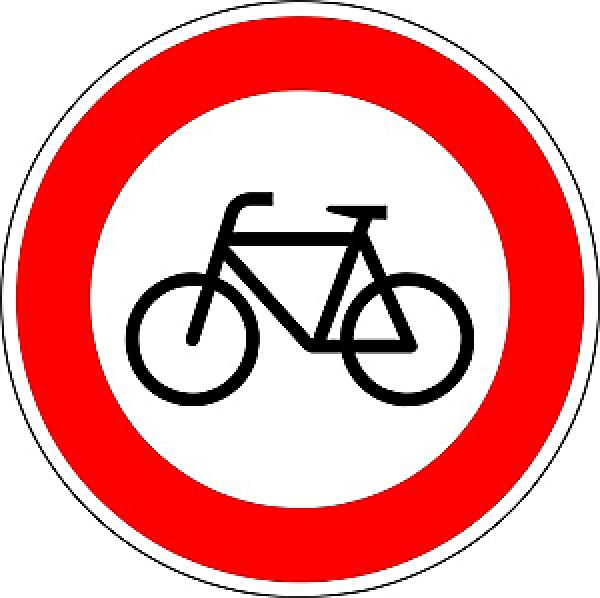 Verkehrszeichen VZ 254 Verbot für Radverkehr