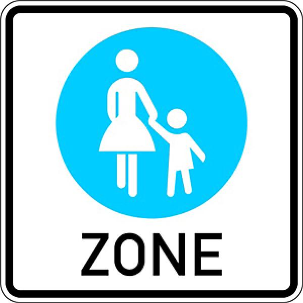 Verkehrszeichen VZ 242-10 Beginn einer Fußgängerzone