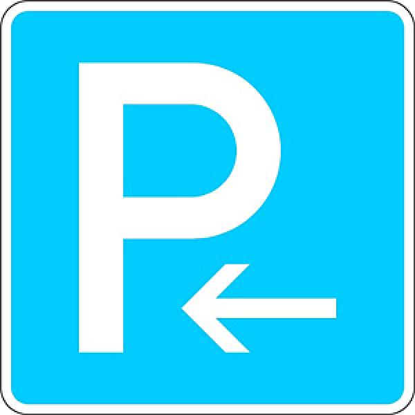 Verkehrszeichen VZ 314-10 Parken Anfang rechts