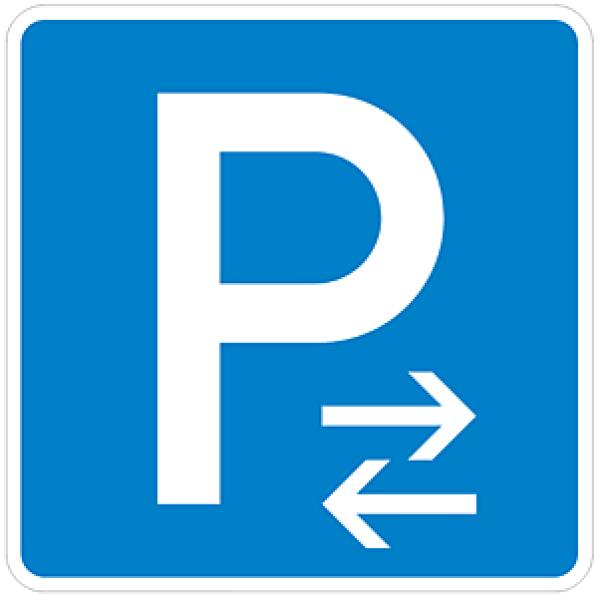 Verkehrszeichen VZ 314-31 Parken Mitte links