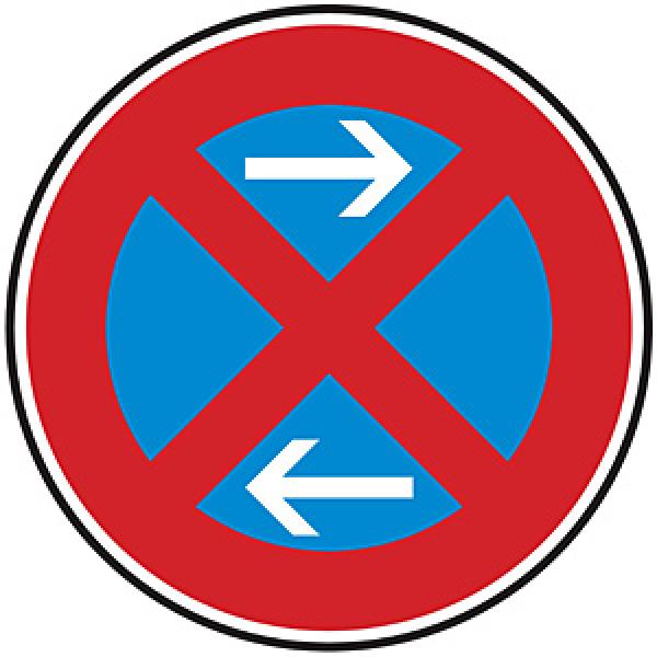 Verkehrszeichen VZ 283-31 absolutes Halteverbot Mitte links