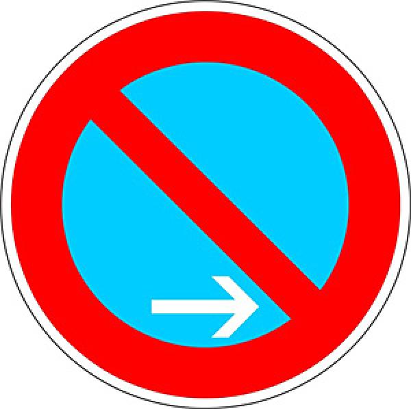 Verkehrszeichen VZ 286-11 eingeschränktes Halteverbot Anfang links