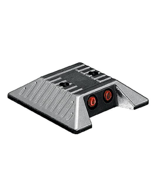 Markierungsnägel quadratisch aus Alu, mit Glasaugen