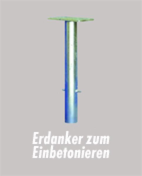 Sperrpfosten rot/weiß aus Stahl quadratisch, 70 x 70 m