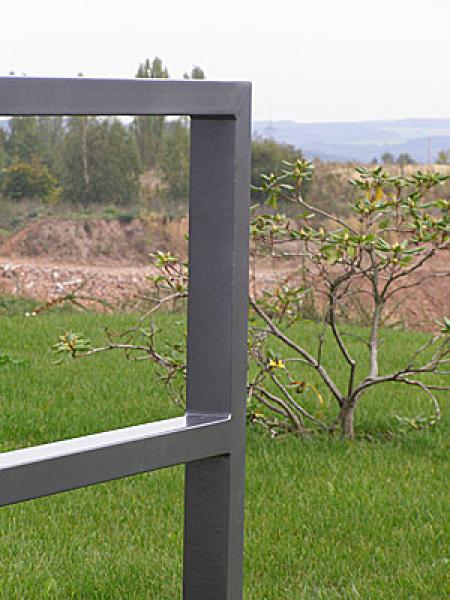 Fahrrad-Anlehnbügel Typ Rechteck mit Mittelstrebe