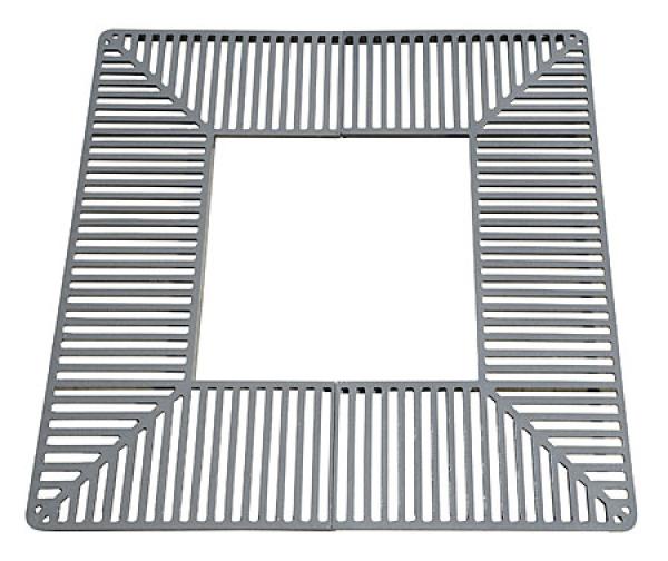 Baumroste aus massivem Stahl