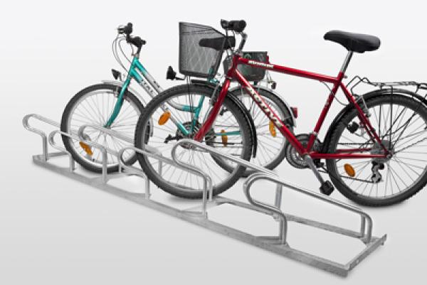 Fahrradständer, Schrägstellung in 45° nach rechts oder links,