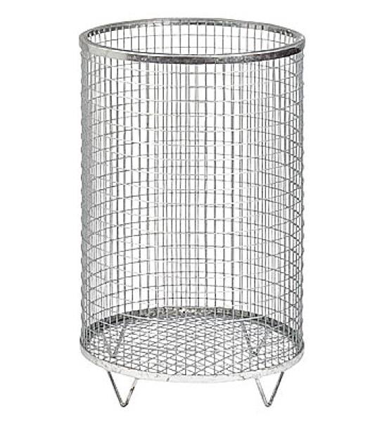 Abfallsammler Drahtkorb komplett aus verzinktem Draht