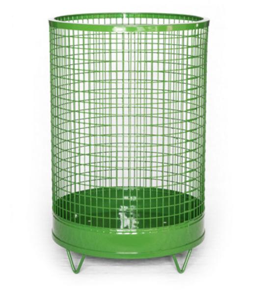 Abfallsammler Drahtkorb mit stabilem Blechboden