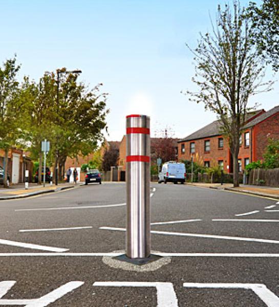 Edelstahlpoller, versenkbar Durchmesser 104 mm