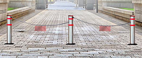 Edelstahlpoller, versenkbar Durchmesser 104 mm