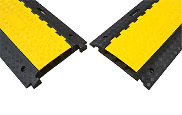 Schlauch- und Kabelbrücke mit Klappdeckel 3 Kanäle